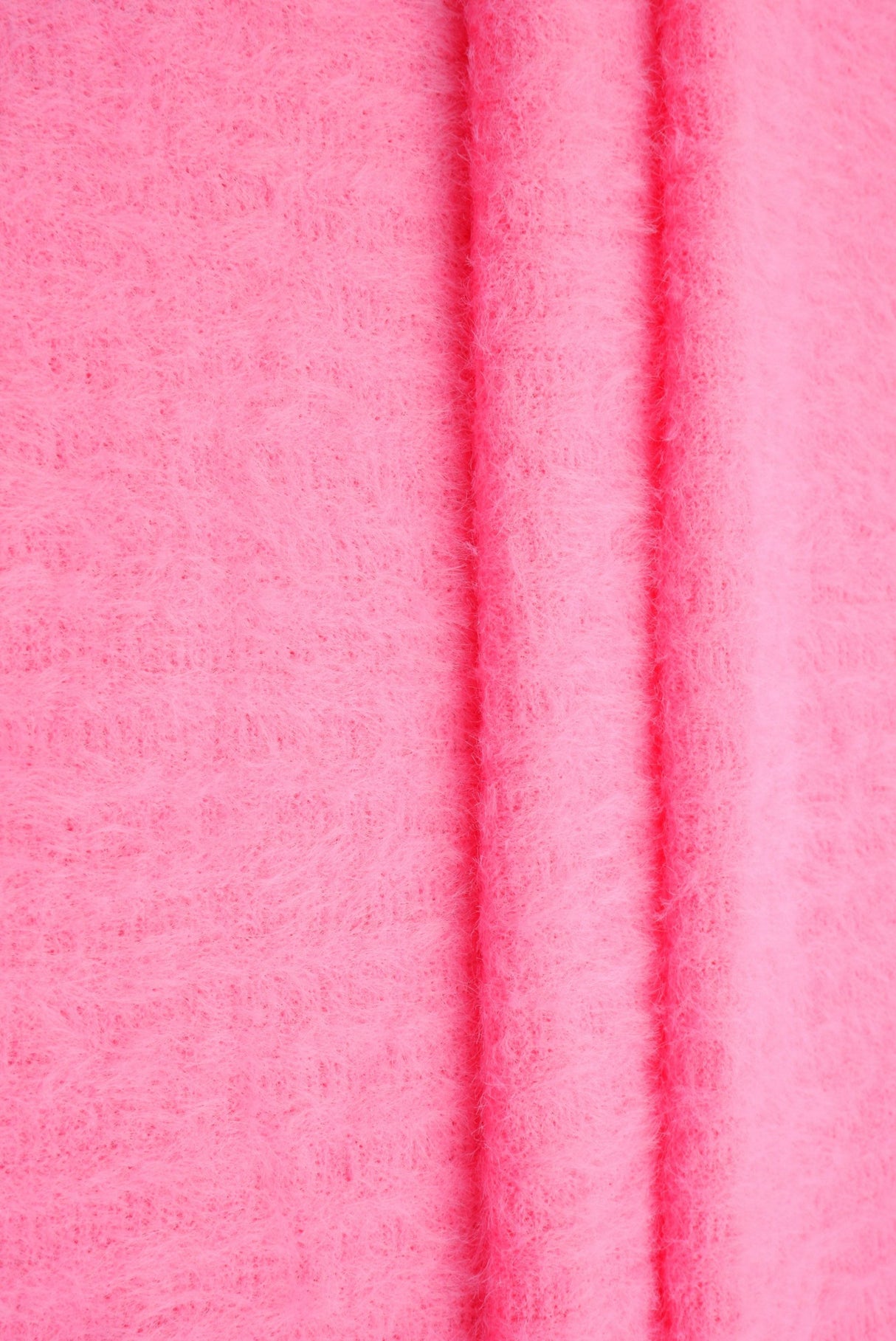 Feather Yarn Rib Knit Fabric