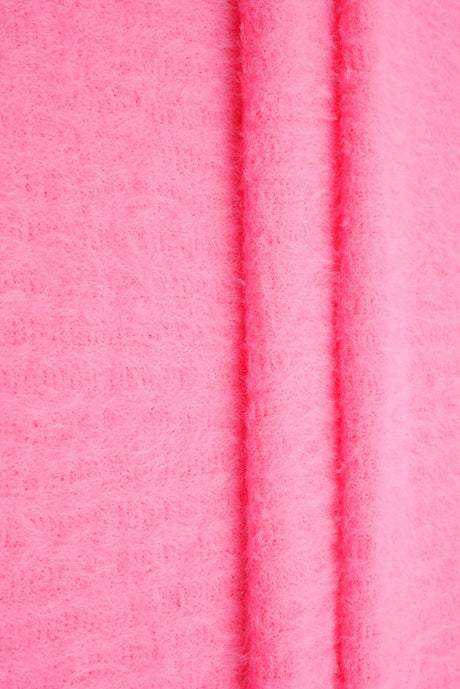 Feather Yarn Rib Knit Fabric