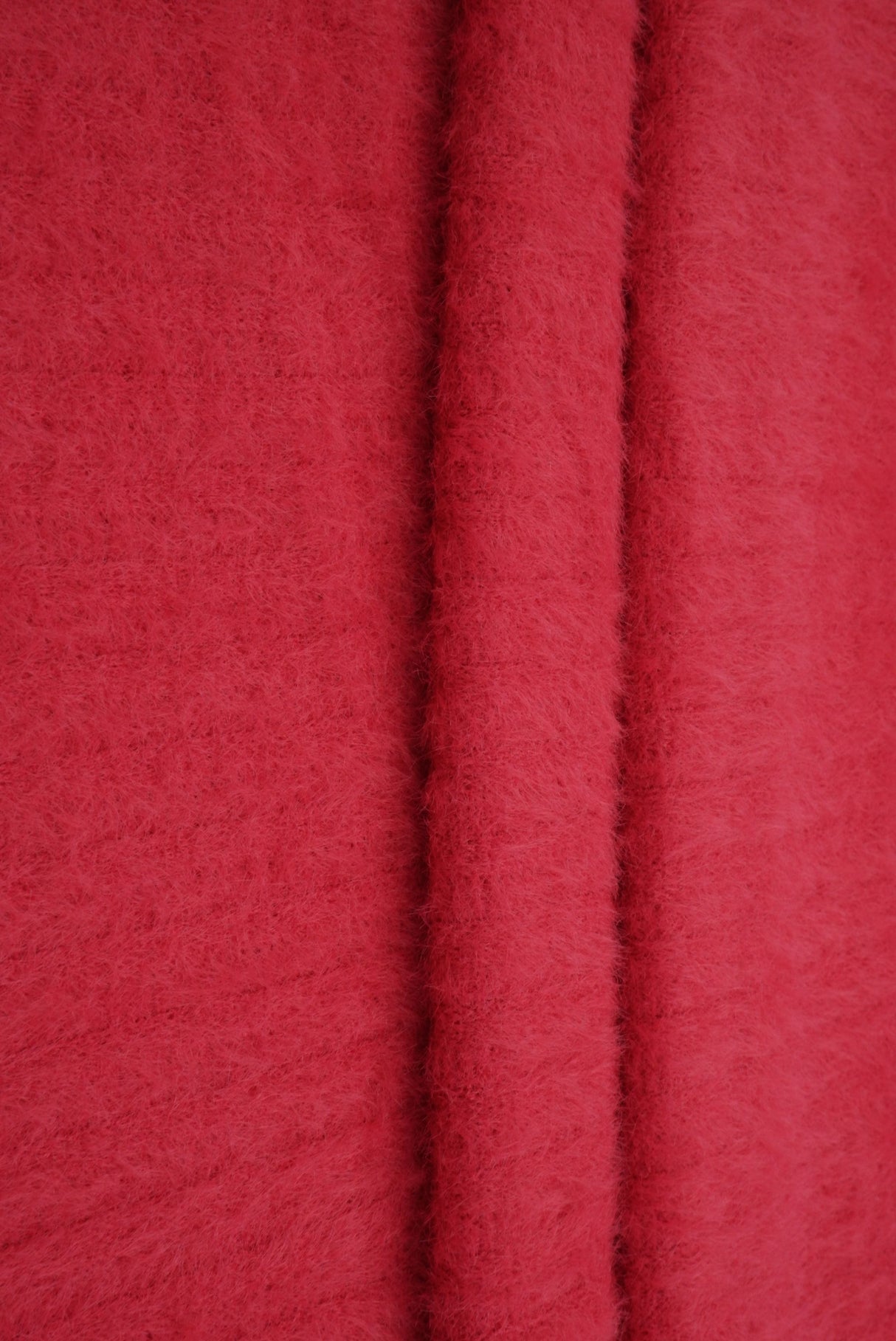 Feather Yarn Rib Knit Fabric