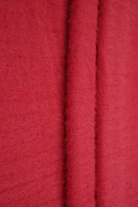 Feather Yarn Rib Knit Fabric