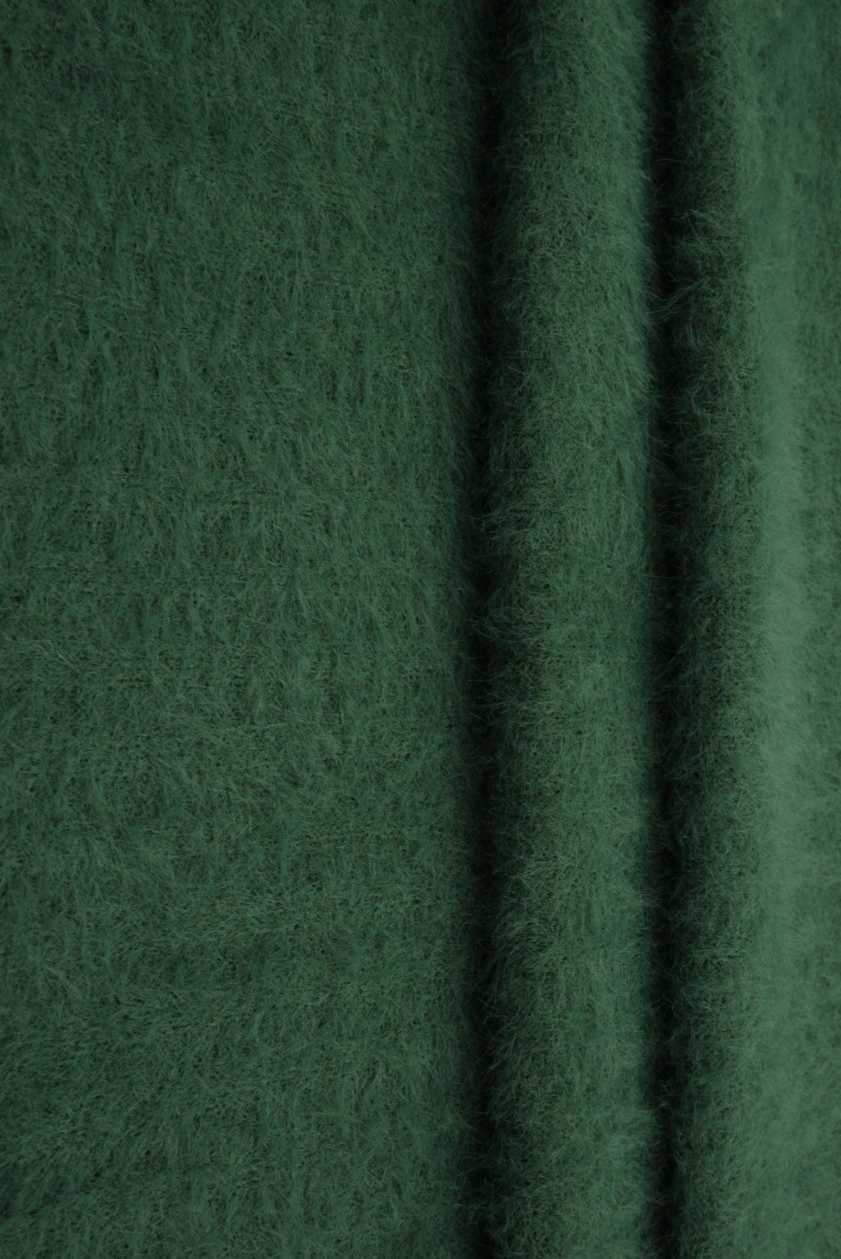 Feather Yarn Rib Knit Fabric
