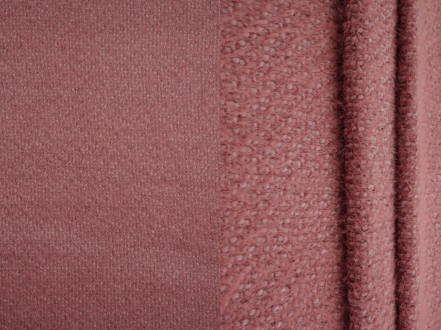 Chenille Feather Yarn Knit Fabric Wine