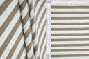 1 Yard Poly Spandex Cool Cotton 260 GSM Stripe Fleece Rib Knit Fabric Soft 52" Width