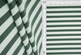 1 Yard 2x2 Cool Cotton Stripe Fleece Rib Knit Fabric, 50/52? Wide Polyester Spandex Blend