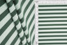 1 Yard 2x2 Cool Cotton Stripe Fleece Rib Knit Fabric, 50/52? Wide Polyester Spandex Blend