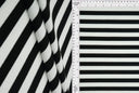 1 Yard 2x2 Cool Cotton Stripe Fleece Rib Knit Fabric, 50/52'' Wide Polyester Spandex Blend