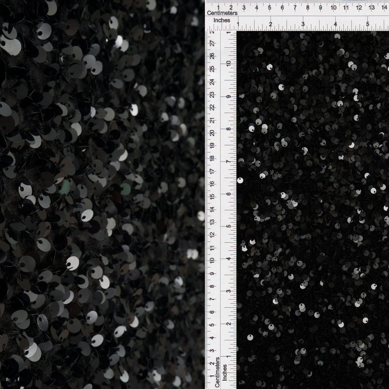 Velvet Sequin Stretch Fabric