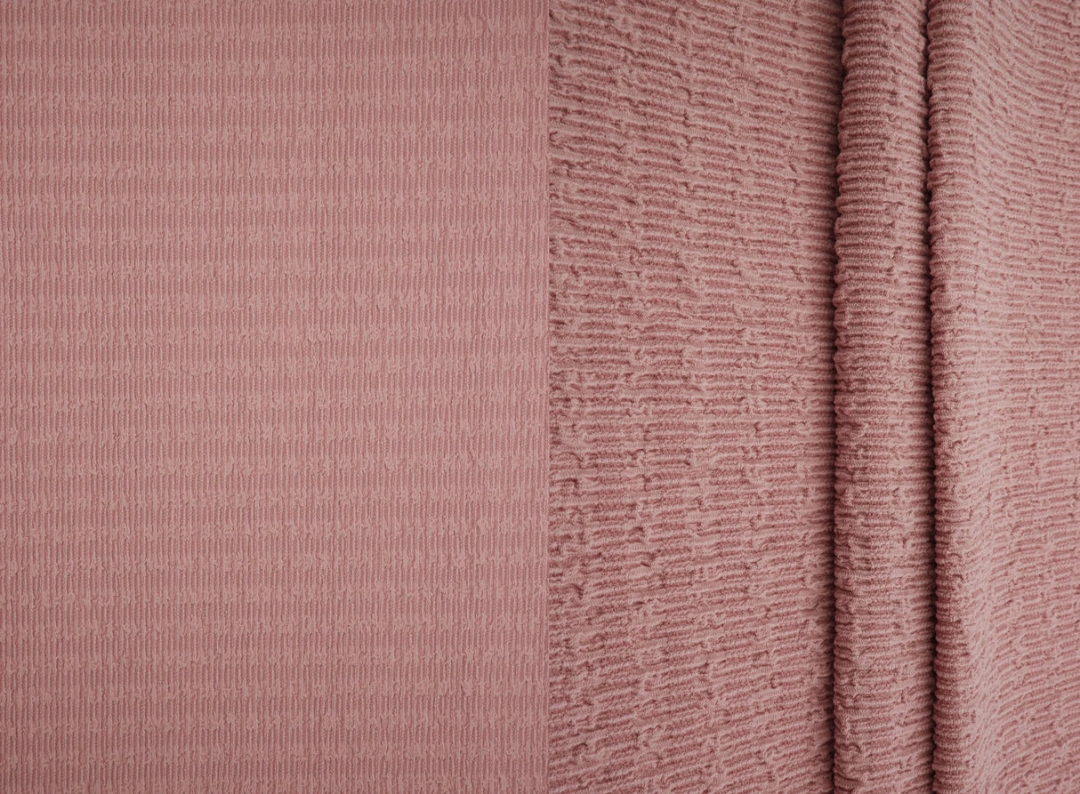 1 Yard Textured Bubble Jersey Crepe Knit Fabric 59 Inch Wide Soft Stretch Drapey Material for Stylish Tops & DIY Sewing