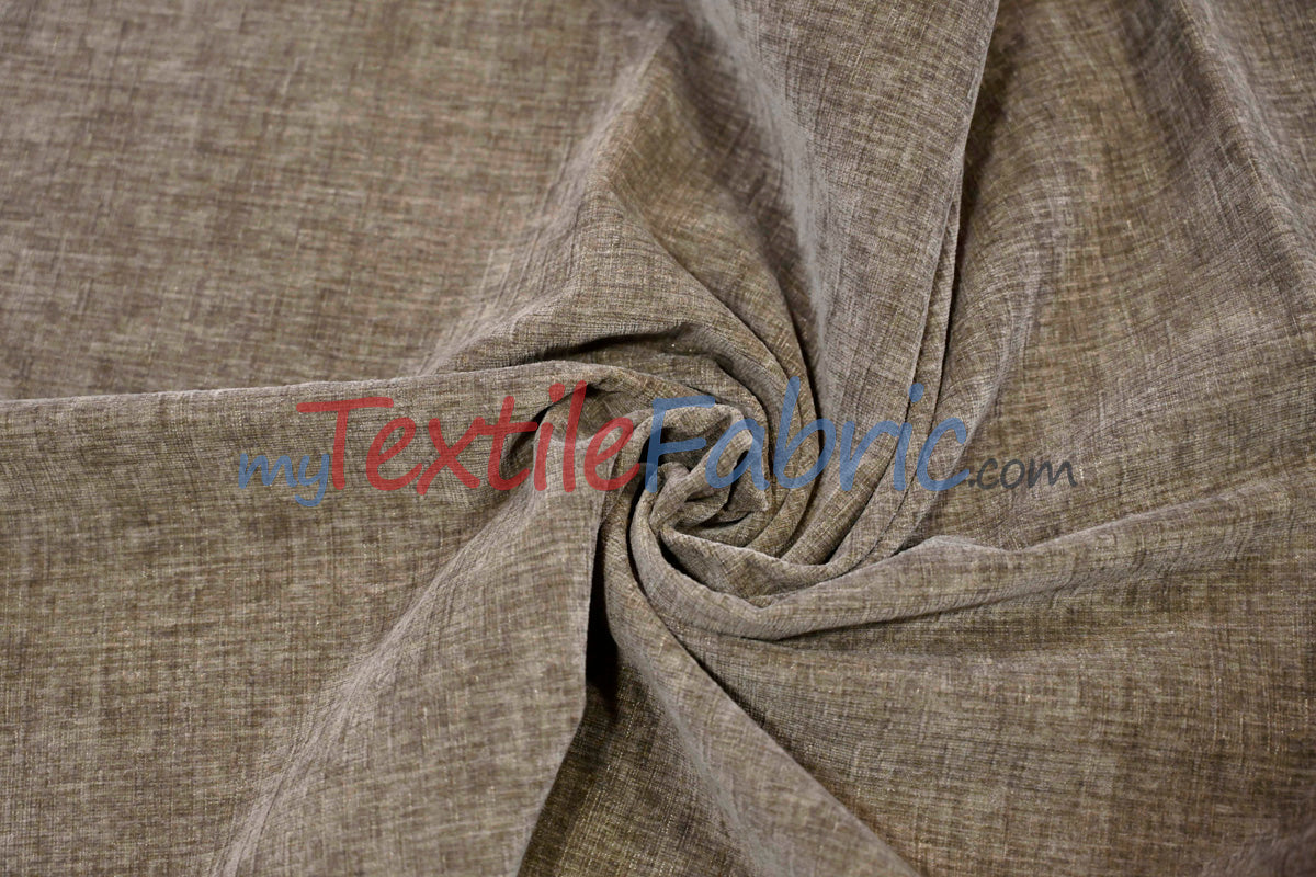Chenille Polyester Fabric - Ultra Soft Velvety Texture, 60" Width, 350 GSM (1 Yard)