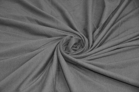 100% Washed Cotton Jersey Fabric - Solid, 68/70" Width (1 Yard)
