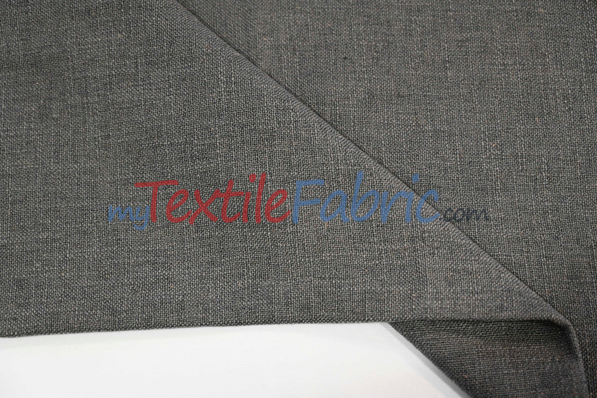 Luxe Linen Fabric Polyester-Linen Blend Fabric - 60" Wide, Upholstery, Apparel, Tablecloth (1 Yard)