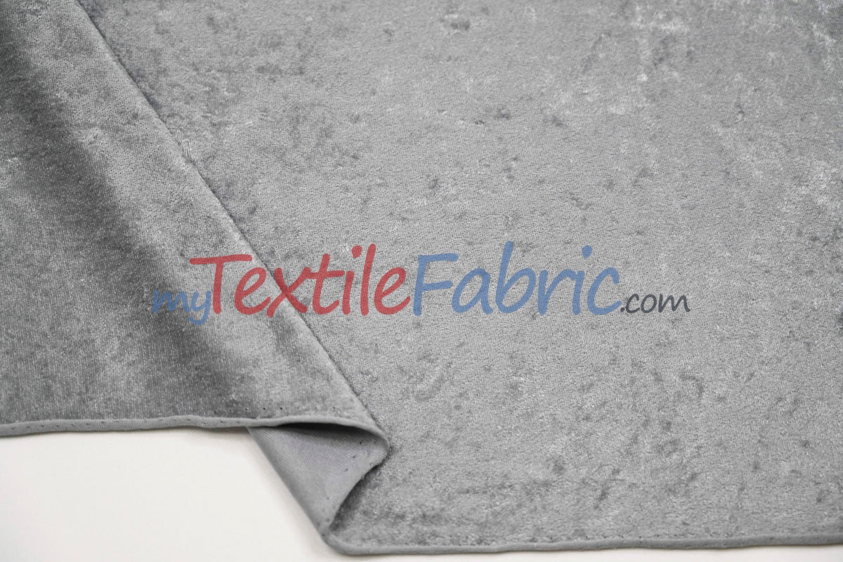 Panne Velvet Polyester Fabric - Crush Panne Velour, Solid, 58/60" Width (1 Yard)