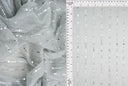 1 yarda de tela plisada metálica poliéster 55 GSM translúcida y suave 57" de ancho