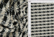 Boucle Knit Checkered Fabric