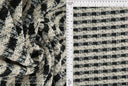 Boucle Knit Checkered Fabric
