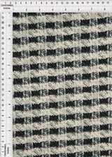 Boucle Knit Checkered Fabric
