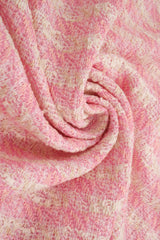 Boucle Knit Checkered Fabric