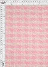 Boucle Knit Checkered Fabric