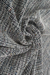 1 Yard Polyester Cotton Rayon Spandex 320 GSM Knit Boucle Multi Lurex Fabric 62" Width