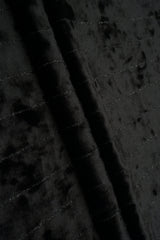 Velvet Glitter Stripe Knit Fabric