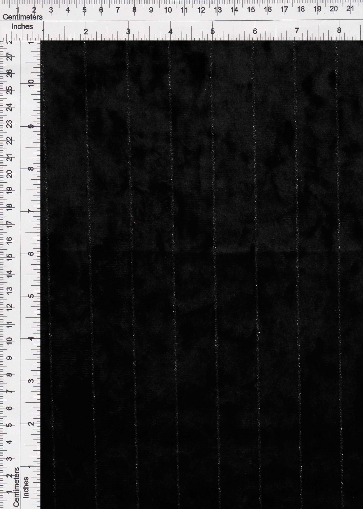 Velvet Glitter Stripe Knit Fabric