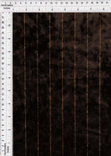 Velvet Glitter Stripe Knit Fabric