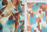 1 Yard Digital Abstract Mesh Knit Fabric, 54? Wide Polyester Spandex Blend
