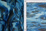 1 Yard Digital Abstract Mesh Knit Fabric, 54? Wide Polyester Spandex Blend