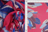 1 Yard Digital Floral Mesh Knit Fabric, 54? Wide Polyester Spandex Blend