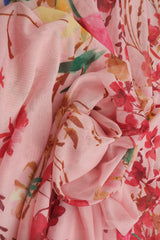 Floral Digital Mesh Stretch Fabric