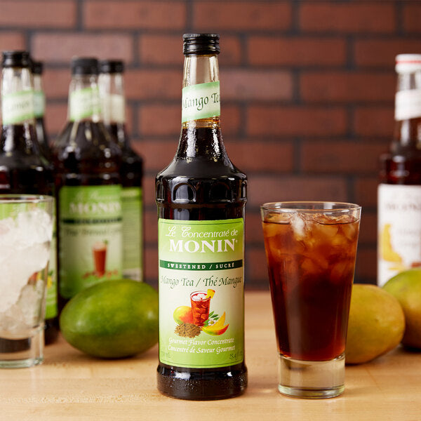 Monin 750 mL Mango Tea 7:1 Concentrate