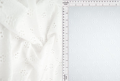 Floral Eyelet Lace Fabric