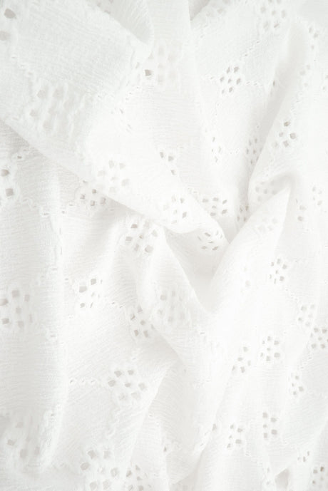 Floral Eyelet Lace Fabric