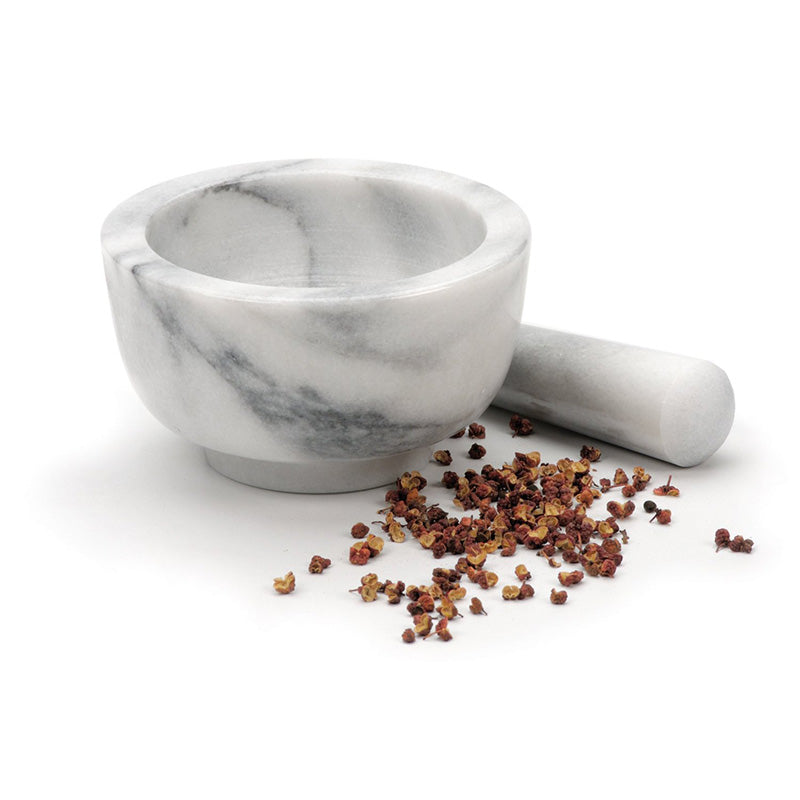 RSVP International MOR-2 White Marble Mortar and Pestle