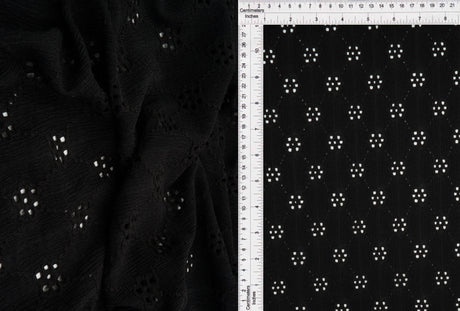 Floral Eyelet Lace Fabric
