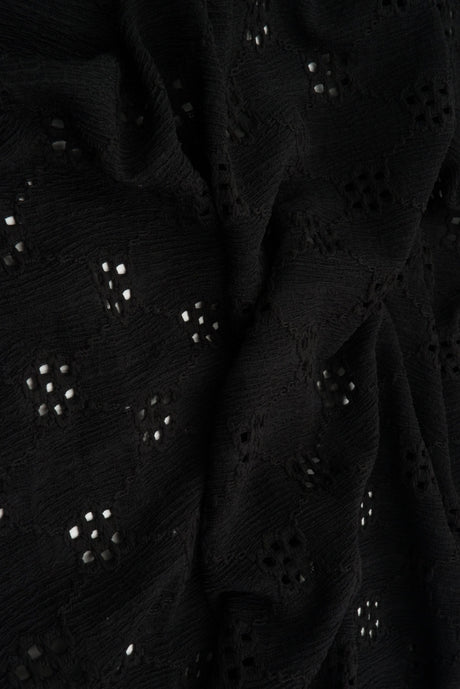 Floral Eyelet Lace Fabric