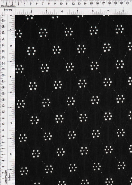Floral Eyelet Lace Fabric