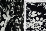 Floral Pleated Interlock Knit Fabric