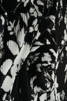 Floral Pleated Interlock Knit Fabric