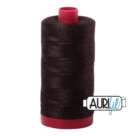 Brown Cotton 12wt Thread Large Spool