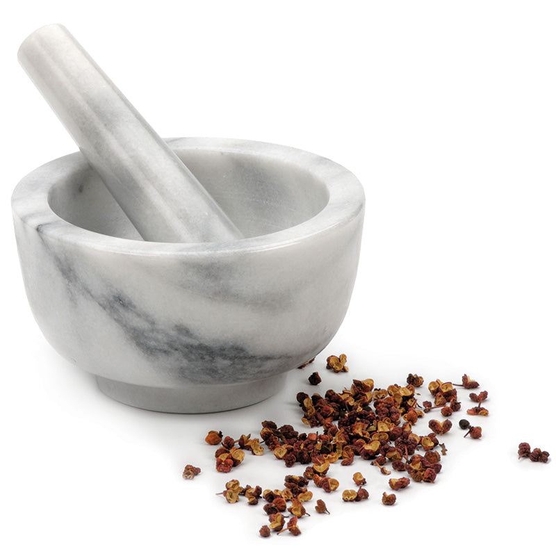 RSVP International MOR-2 White Marble Mortar and Pestle