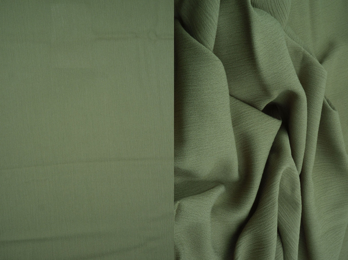 Rayon Crepon Woven Solid Fabric