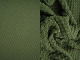 1 Yard Textured Cauliflower Jacquard Knit Fabric 59/60 Inch Wide Ultra Plush Heavyweight Material for Cozy Loungewear & Upholstery