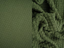 1 yarda de tela jacquard con estampado de coliflor, mezcla elástica de poliéster y spandex, ancho 59/60 pulgadas