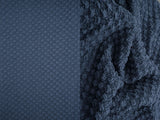 1 Yard Cauliflower Jacquard Knit Fabric 280 GSM, 59/60? Wide Polyester Spandex Blend