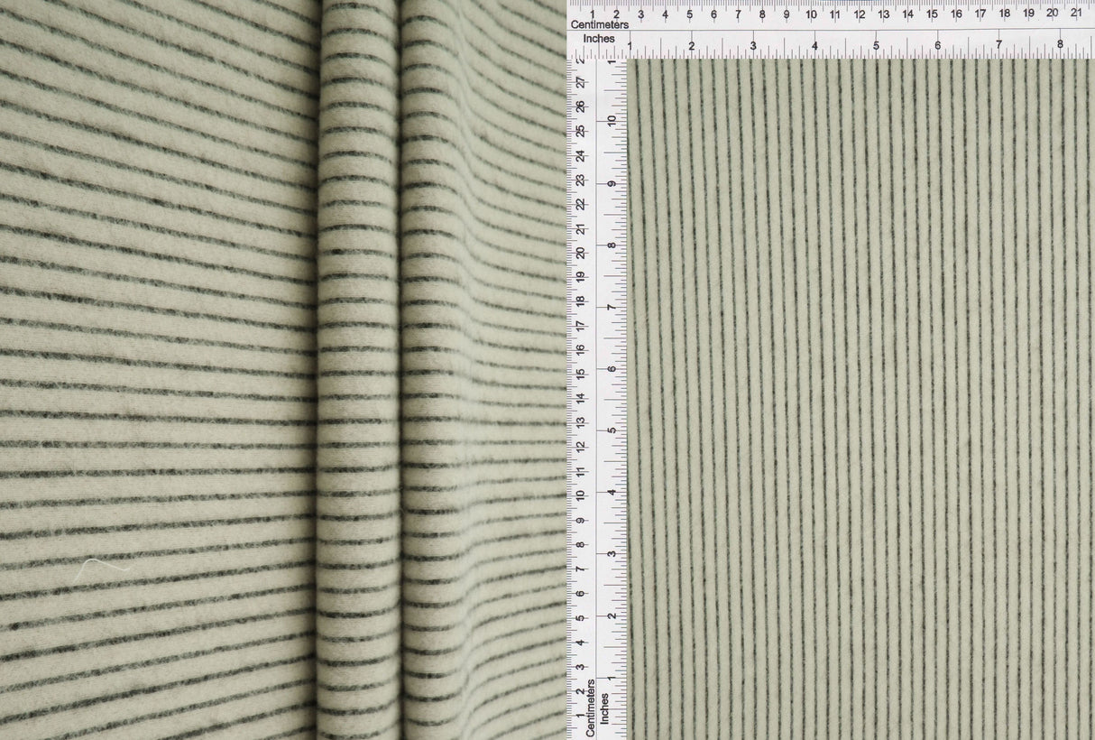 Brushed Rib Knit Solid Fabric