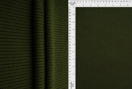 1 Yard Brushed Rib Knit Fabric with Black Backing, 58/60? Wide Polyester Spandex Blend