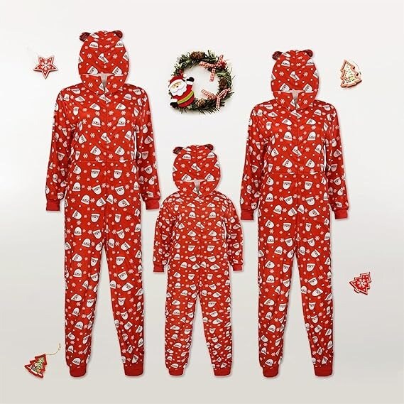 Christmas Santa Print Jumpsuits