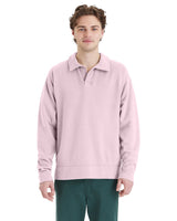 ComfortWash by Hanes® Garment Dye Polo Collar Sweatshirt - GDH490