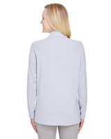 Devon & Jones®  Ladies Clubhouse Micro-Stripe Quarter-Zip